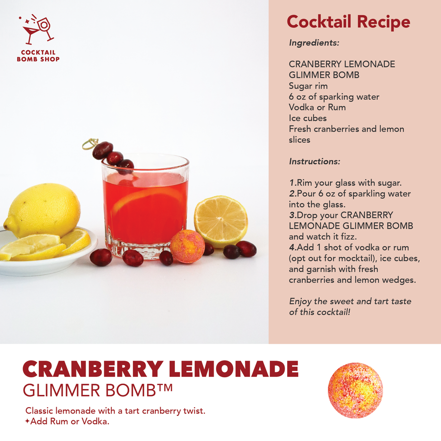 CRANBERRY LEMONADE GLIMMER BOMB