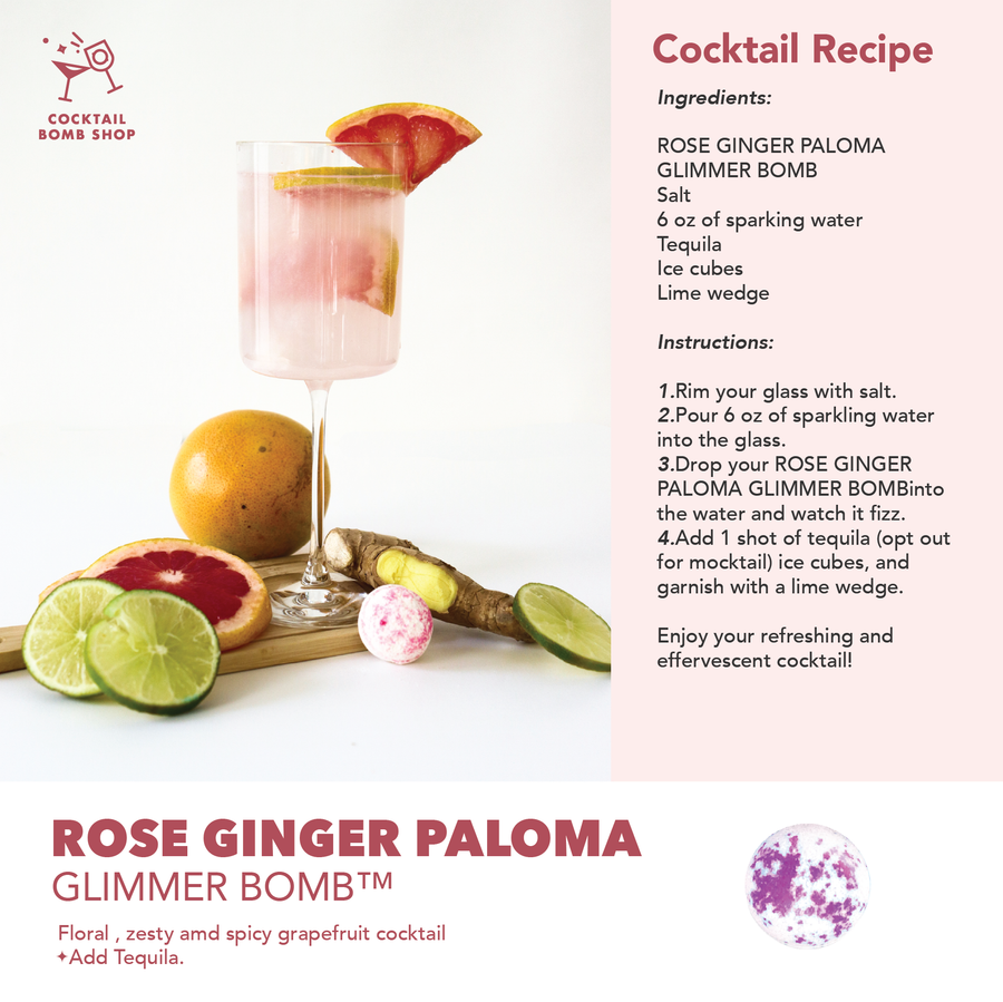 ROSE GINGER PALOMA - COCKTAIL BOMB