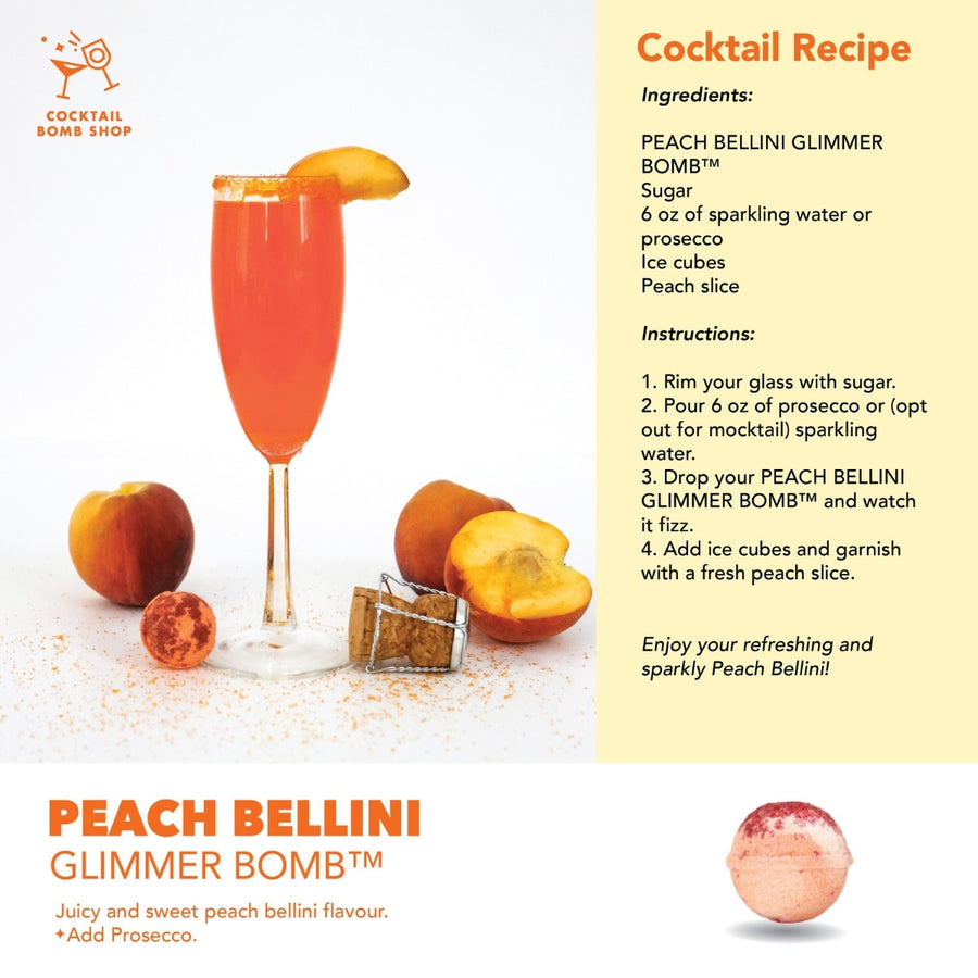 PEACH BELLINI - COCKTAIL BOMB